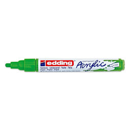 Edding Acrylic Paint Marker - Yellow Green 927, Medium, Cap Off