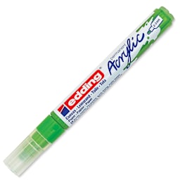 Edding Acrylic Paint Marker - Yellow Green 927, Medium, Cap On