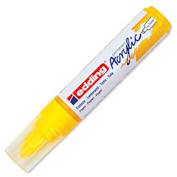Edding Acrylic Paint Marker - Traffic Yellow 905, Broad, Cap On