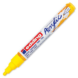 Edding Acrylic Paint Marker - Traffic Yellow 905, Medium, Cap Off