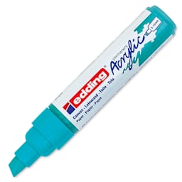 Edding Acrylic Paint Marker - Opulant Turquoise 934, Broad, Cap Off