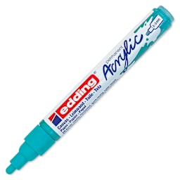 Edding Acrylic Paint Marker - Opulent Turquoise 934, Medium, Cap Off