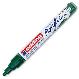 Edding Acrylic Paint Marker - Moss Green 904, Medium, Cap Off