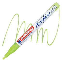 Edding Acrylic Paint Marker - Pastel Green 917, Fine marker and swatch