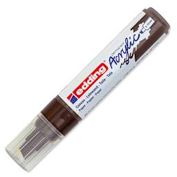 Edding Acrylic Paint Marker - Chocolate Brown 907, Broad, Cap On