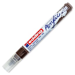 Edding Acrylic Paint Marker - Chocolate Brown 907, Medium, Cap On