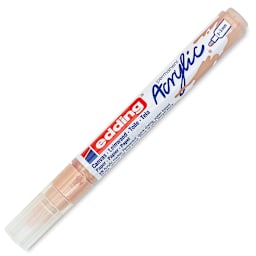 Edding Acrylic Paint Marker - Warm Beige 255, Medium, Cap On