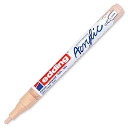 Edding Acrylic Paint Marker - Warm Beige 255, Fine, Cap Off