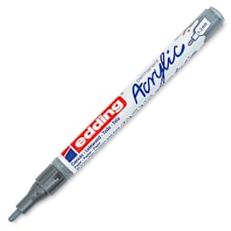 Edding Acrylic Paint Marker - Anthracite 926, Fine, Cap Off