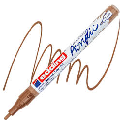 Edding Acrylic Paint Marker - Hazel 919, Fine marker and swatch