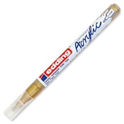 Edding Acrylic Paint Marker- Rich Gold 924, Fine, Cap On