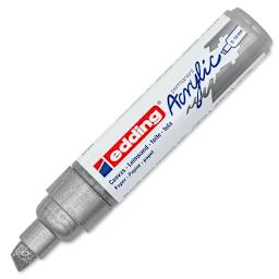 Edding Acrylic Paint Marker - Silver 923, Broad, Cap Off