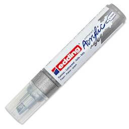 Edding Acrylic Paint Marker - Silver 923, Broad, Cap On