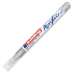 Edding Acrylic Paint Marker- Silver 923, Fine, Cap On
