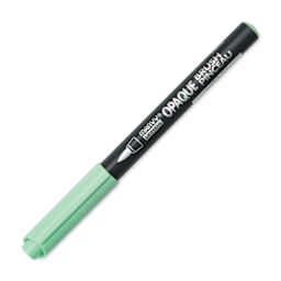 Marvy Uchida Opaque Brush Marker - Peppermint, cap on