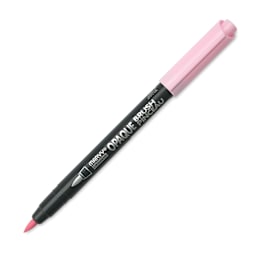 Marvy Uchida Opaque Brush Marker - Bubblegum Pink, cap off
