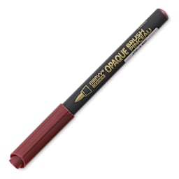 Marvy Uchida Opaque Brush Marker - Metallic Red (with cap on)