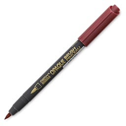 Marvy Uchida Opaque Brush Marker - Metallic Red