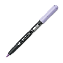 Marvy Uchida Opaque Brush Marker - Wisteria, cap off