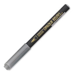 Marvy Uchida Opaque Brush Marker - Silver (with cap on)