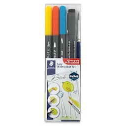 Staedtler Easy Watercolor Brush Pen Set - Birds, Set of 5