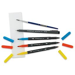 Staedtler Easy Watercolor Brush Pen Set - Birds, Set of 5 (set contents)