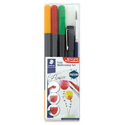 Staedtler Easy Watercolor Brush Pen Set - Flowers, Set of 5