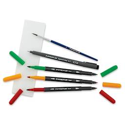 Staedtler Easy Watercolor Brush Pen Set - Flowers, Set of 5 (set contents)