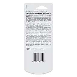 Maped Custom Permanent Markers - Black, Pkg of 2, back of the packaging