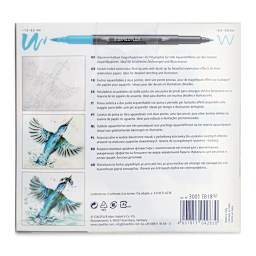Staedtler Double-Ended Watercolor Brush Pens - Set of 18 (back of package)
