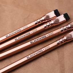 Blackwing Volume 200 The Coffeehouse Pencil - Pkg of 12 (close-up of metallic copper finish)
