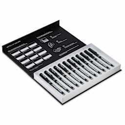 Karin Realbrush Metallic Markers - Assorted Colors, Set of 12, contents shown