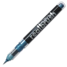 Karin Realbrush Metallic Marker - Blue 8505, cap off