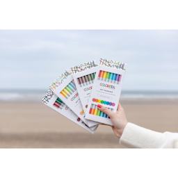 Colorista Dual-Ended Art Marker Sets - all four sets fanned in hand