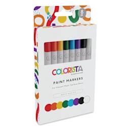 Colorista Paint Markers - Bold Basics, Set of 8 - front of packaging