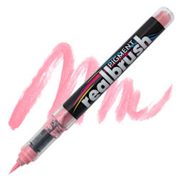 Karin Realbrush Pigment Marker - Pastel Red, swatch and marker