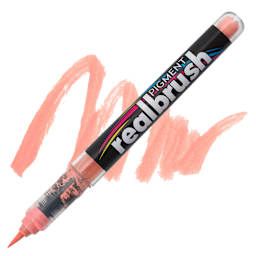 Karin Realbrush Pigment Marker - Soft Peach 2, swatch and marker