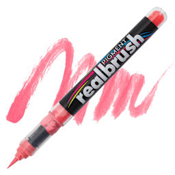 Karin Realbrush Pigment Marker - Rose Pink, swatch and marker