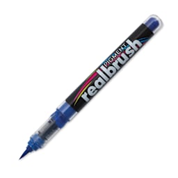 Karin Realbrush Pigment Marker - Royal Blue, cap off