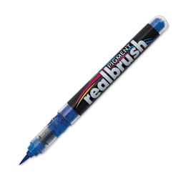 Karin Realbrush Pigment Marker - True Blue, cap off
