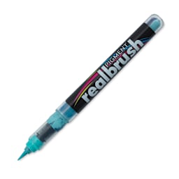 Karin Realbrush Pigment Marker - Cool Aqua, cap off