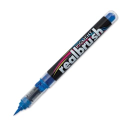 Karin Realbrush Pigment Marker - Azure, cap off