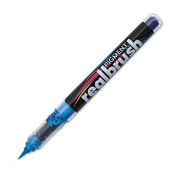 Karin Realbrush Pigment Marker - Light Azure, cap off