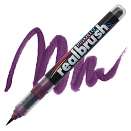 Karin Realbrush Pigment Marker - Lilac, swatch and marker