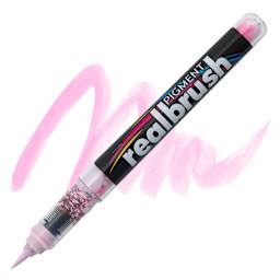 Karin Realbrush Pigment Marker - Pastel Lilac Red, swatch and marker