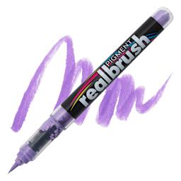 Karin Realbrush Pigment Marker - Pale Violet, swatch and marker