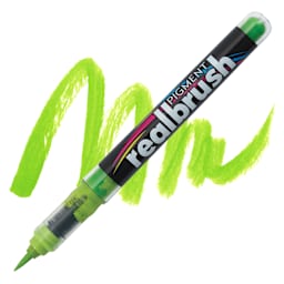 Karin Realbrush Pigment Marker - Apple, swatch and marker