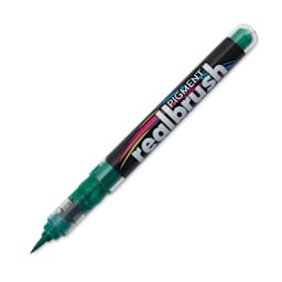 Karin Realbrush Pigment Marker - Lush Green, cap off