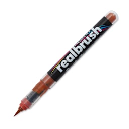 Karin Realbrush Pigment Marker - Copper Brown, cap off