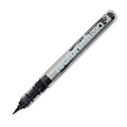 Karin Realbrush Pro Marker - Black, 4 mm, Brush Tip, cap off
